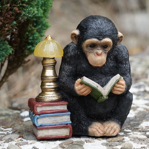 Reading monkey solar light - monkey,