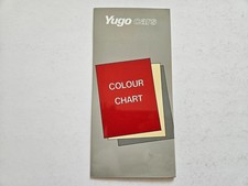 YUGO 311 511 513 45 55 COLOUR CHART SALES BROCHURE
