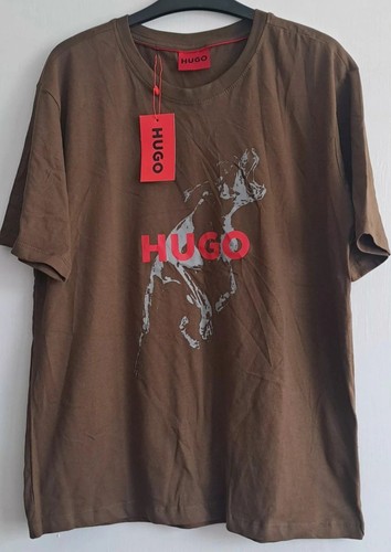 Hugo men brown staffy logo - hugo, men's