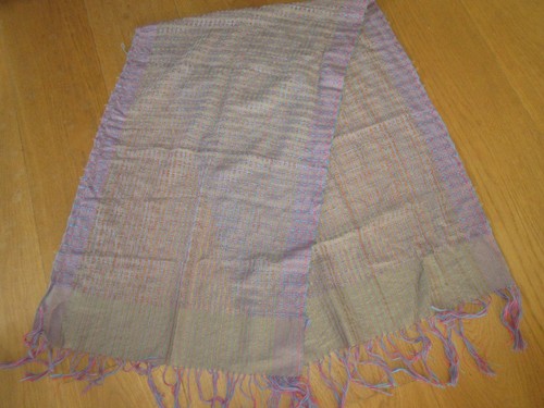 Pink blue woven - woven, wrap