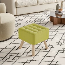 Padded ottoman footstool - ottoman,