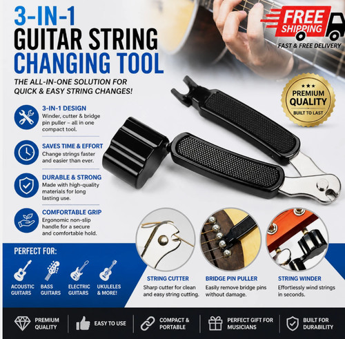 Guitar string winder 1 - 3, in