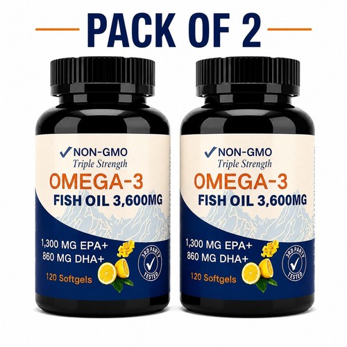 Omega fish oil - omega-3, 3600mg
