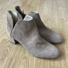 Zara Suede Ankle Boots Size UK