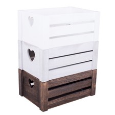 Wickerfield Wooden Crate Heart
