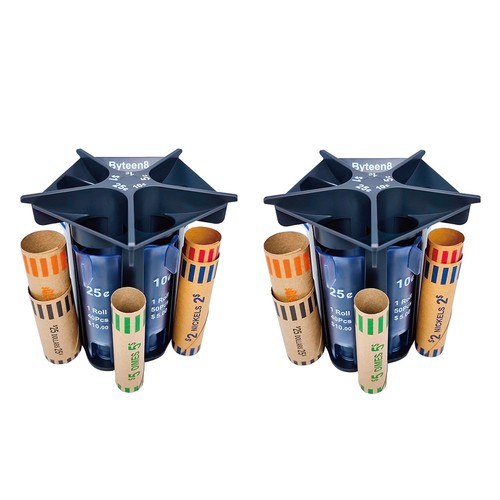 Coin counter sorter - 2x(coin,