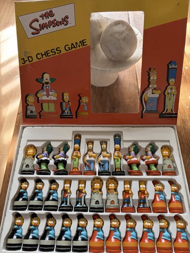 The simpsons chess set - 3d,