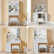 Dressing Table White Wood