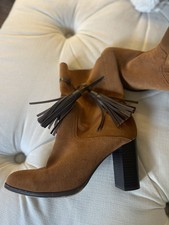 Suede Mango Boots With Leather