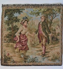 1 x Excellent Condition Unused Vintage French Tapestries  (10x10") 50+ yrs old