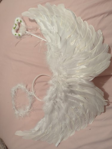 Handmade real feather - feather, angel
