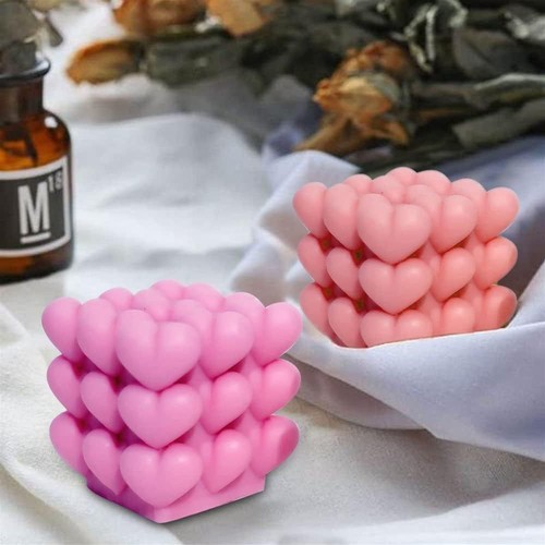 Silicone candle mould - 3d, soap