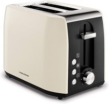 Morphy Richards 222059 Stainless Steel 2 Slice Toaster Cream / Black