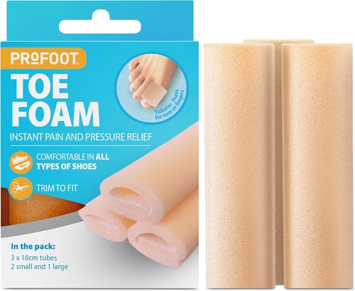 Profoot toe foam tubes - 3, &