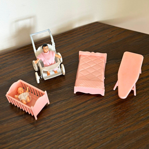 Vintage dollhouse nursery - vintage,