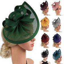 Fascinator Women's Large Headband Clip Hat For Weddings Ladies Day Races Ascot A