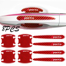 8PCS 3D Sports Car Door Handle
