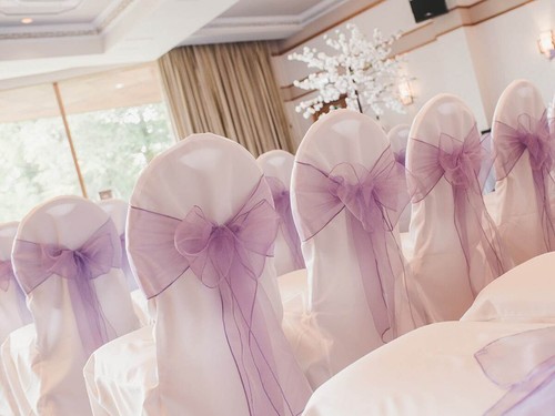 Organza chair cover - organza, bow