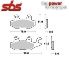 PAIR OF BRAKE PADS 134HF 134