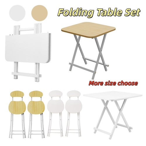 Foldable dining table and 4 - dining,