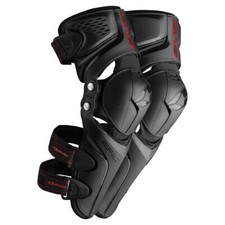 EVS Epic Adult CE Knee Guards Black Pair MX Motocross Off-Road