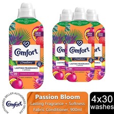 Comfort Fabric Conditioner Lasting Fragrance Passion Bloom 900ml 30W, 4 Pack
