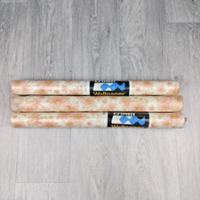 3 x Rolls Vintage Retro Floral
