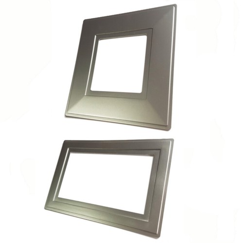 Silver light switch - light, surround