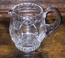 VINTAGE STUART LEAD CRYSTAL GLENGARRY SMALL WHISKY WATER JUG c1980