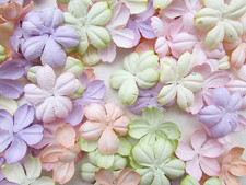 100 pcs Sakura Patch Cherry Blossom Flowers 30x30mm Mulberry Paper Flowers Scrap
