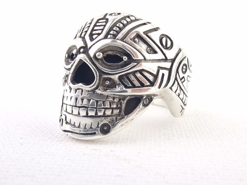 Skull ring sterling silver - skull,