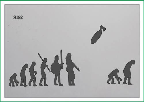 Banksy evolution mylar