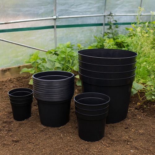 Plant pots round plastic - round,