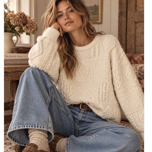 Vintage tivoli aran fisherman - vintage,