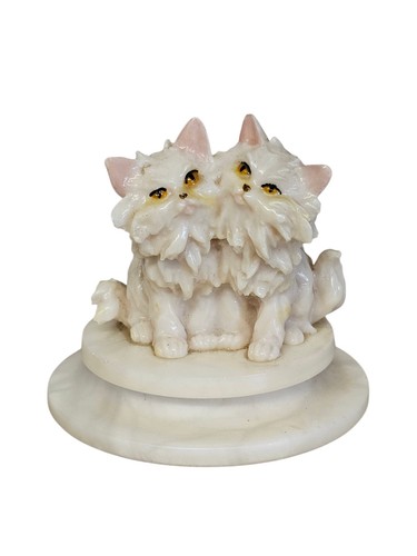 Capodimonte resin persian cats - capodimonte,