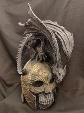 Huge Dragon On Skull & Helmet