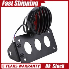 Motorcycle Side Mount Tail Light Number License Plate Holder Black for Honda UK