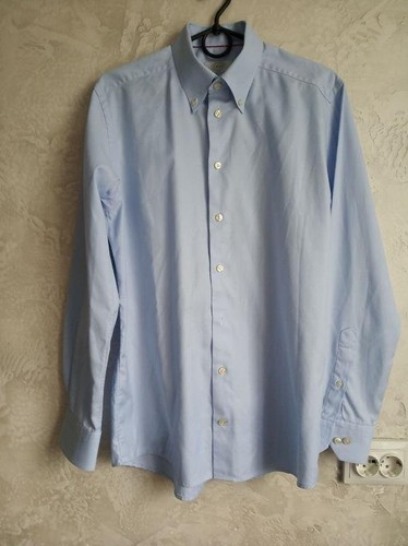 Men eton shirt blue - blue, 34