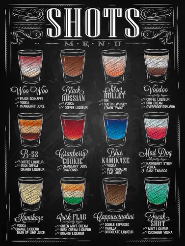 Shots retro replica - replica, vintage