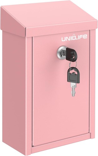 Pink key drop box for - key, outside