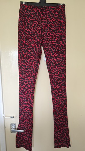 Zara red leopard print ribbed - zara,