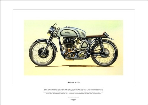 Norton manx motor cycle fine - norton,