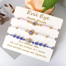 Good Luck Blue Evil Eye Beaded