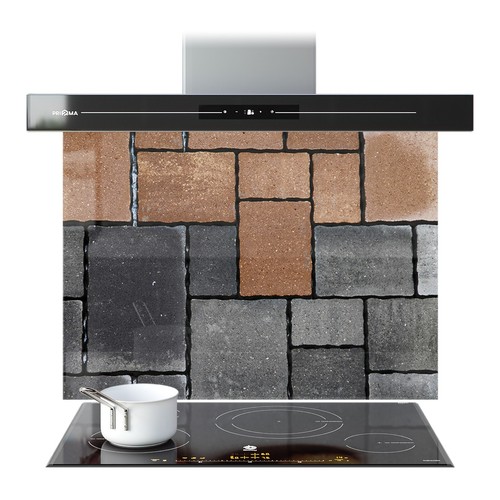 Kitchen glass splashback - glass,