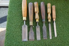 6 X  VINTAGE  SORBY WOODEN