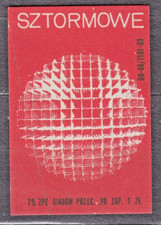 POLAND 1973 Matchbox Label