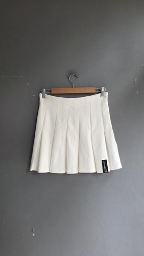 Bershka white pleated tennis - bershka,