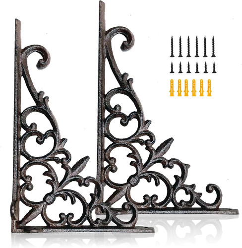 Decorative shelf brackets x - decorative, 6