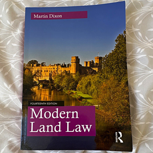 Routledge modern land law - law, 14th