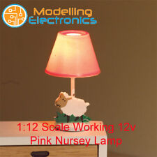 1:12 Scale 12v Pink Nursery Lamp Dolls House Emporium